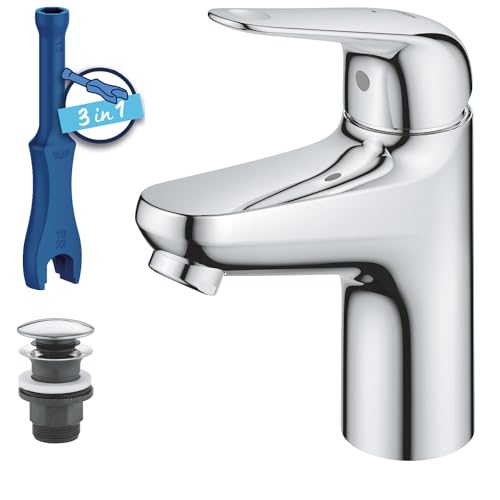GROHE Swift Miscelatore monocomando per lavabo, Taglia S, cromo, 24323001