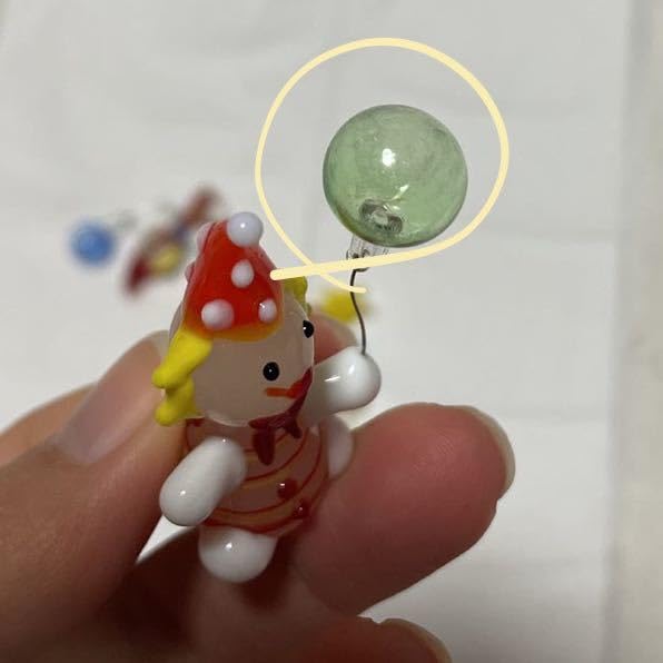 Amazon.co.jp: ピエロガラス細工置物6点セット 303 : ホーム＆キッチン