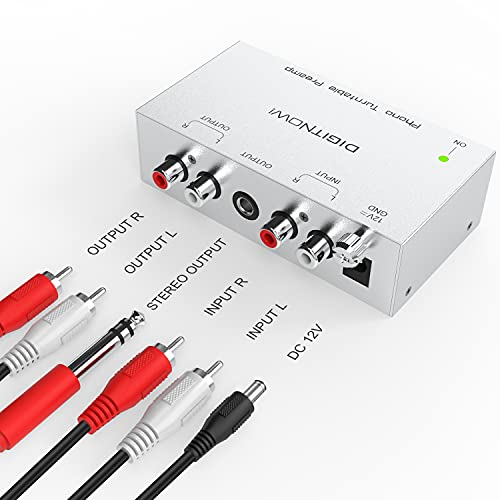 Phono Turntable Preamp, Phono Preamp For Turntable, Record Play, Mini Electronic Audio Stereo Phonograph Preamplifier With Rca Input, Rca/Trs Output, Phono Preamp With 12 Volt Dc Adapter #TOP4