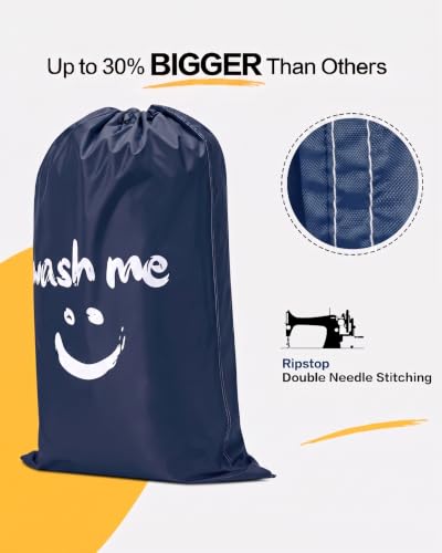Image of HOMEST 2 Pack XL Laundry Bag 28 inch x 40 inch, Extra Large Dirty Clothes Organizer