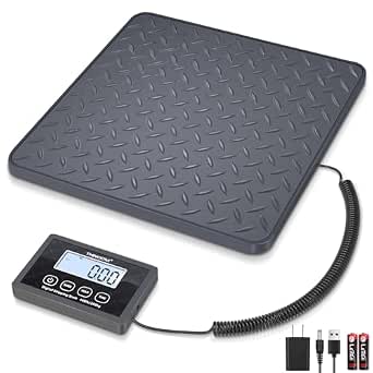 Think Scale THINKSCALE Shipping Scale, 440lb/1oz Newly Upgraded Heavy-Duty ...