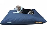 Dogbed4less Do It Yourself DIY Pet Bed Pillow Duvet Oxford Cover + Waterproof Internal case for Dog/Cat at Large 48'X29' Dark Slate Color - Covers only