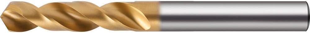 Guhring 9055200051000 HSS DIN 1897 Type GU Short Twist Drill, 0 V, Silver/Gold