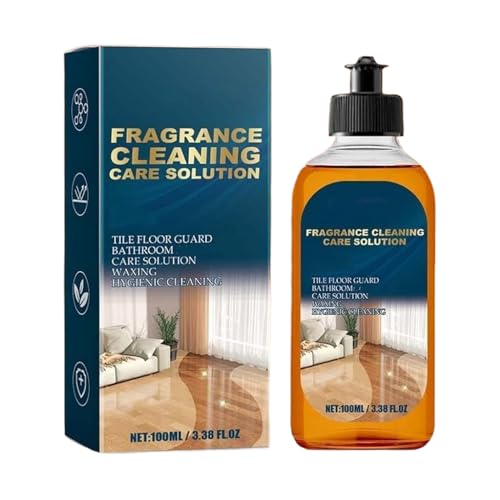 Solución de limpieza de suelos 100 ml - Eliminador de olores Limpiador de azulejos parquet | Para baño cocina hogar, pulido y limpieza rápidos, mantenimiento doméstico eficiente