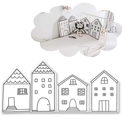 Lembeauty - Pack de 4 Parachoques para bebé, de Terciopelo Suave, para...