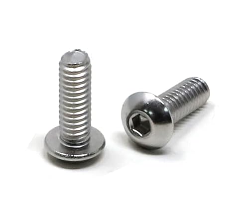 Iexcell 3B0812100 100 Pcs #8-32 X 1/2 Inch Stainless Steel 304 Hex Socket Button Head Cap Screws Bolts Kit thumb #2