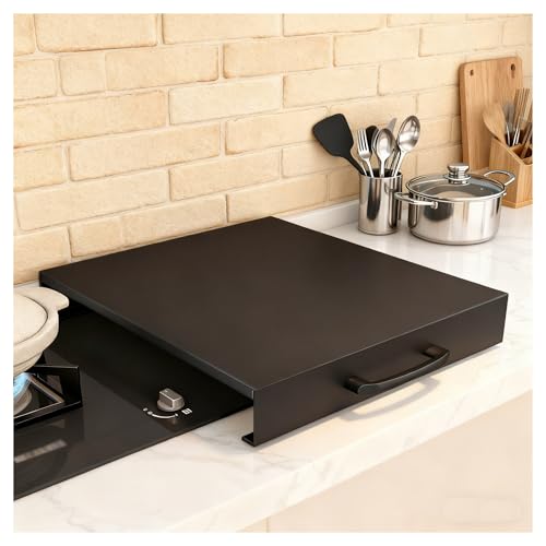 Couvercle Cuisinière à Gaz pour Cuisine Couvre Plaques Cuisson Plaquescuisson Gaz 4 Feux Couvre Plaques Cuisson pour Électriques, Optimisation Espace...