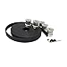 BEMONOC 5Meters 3M Open Ended Timing Belt Width 15mm Polyurethane Belt for Laser Engraving CNC Machines & 5pcs 24 Teeth HTD 3M Timing Pulley Bore 6.35mm