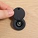 Peephole Cover, Peep Hole Covers Privacy Door Viewer Cover with Matching Self Adhesive Installation Tool Home Security Privacy Protection (Matt Black)