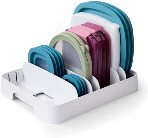 YouCopia StoraLid - Organizador de tapa ajustable para almacenami...