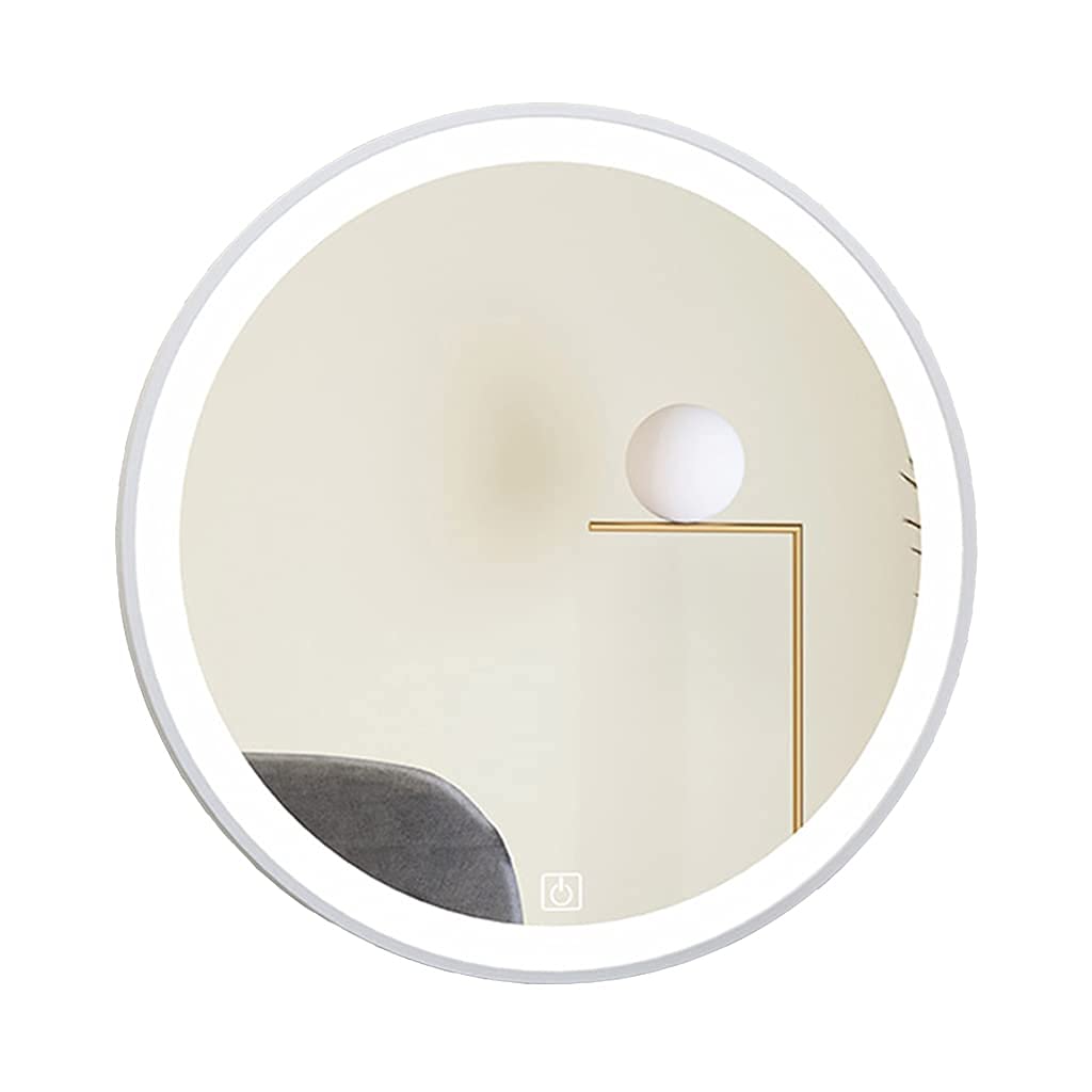 Miroir rond à LED pour vanité et salle de bain pour recréer l'ambiance d'un salon