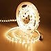 JOYLIT 24V Ruban LED Blanc Chaud 3000K, 5M CRI 90+ UL CE Listé 50W Haute Luminosité 4200lm 300LEDs SMD2835 Non Étanche IP20 Flexible Bande Lumineuse