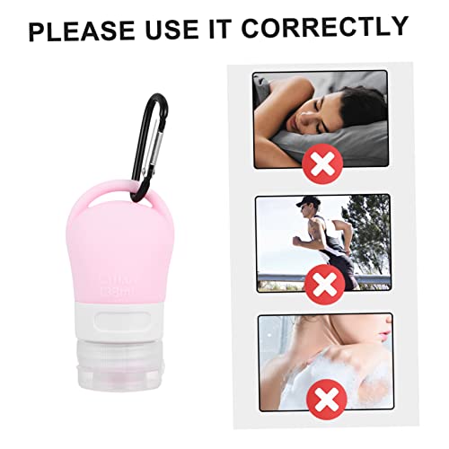 minkissy Embalagem De 4 Peças Garrafa De Armazenamento De Silicone Recarregável Chaveiro Garrafa De