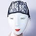 XCCOCO 2PCS Adjustable Weaving Cap for Wig Making Medium Size Mesh Lace Wig Cap For DIY Wig Black Color