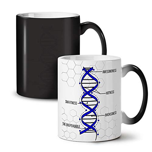 Genetic Narcissism Color Changing Mug, Human Dna Cup - Large, Easy-Grip Handle, Heat Activated, Ideal For Coffee & Tea Drinkers, Made By Wellcoda #TOP24