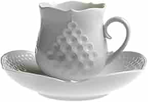 マイセンホワイトレリーフ　コーヒーカップ&ソーサー　6客セット マイセンホワイトレリーフ コーヒーカップ&ソーサー 6客セット