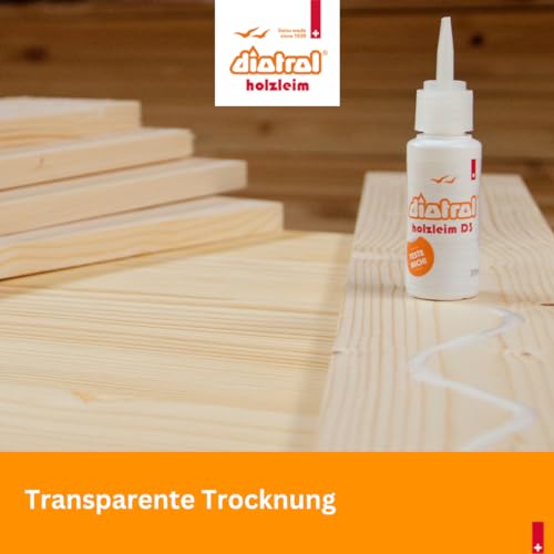 Diotrol Holzleim D3 (750g) – Gebrauchsfertiger 1K-Holzleim für Innen & Außen in Profiqualität – Alle Holzarten – Hochbeständig + Wasserfest + Verfärbungsfrei