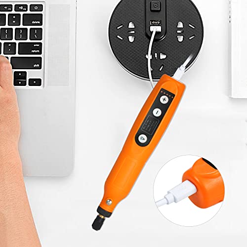 Máquina de rectificado de carga USB con mini amoladora eléctrica de 5 velocidades 8