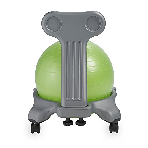 Image of Gaiam Kids Balance Ball Chair, Classic Stability (Pink) | Kids Stability Ball Chair | Active Desk Seating Alternative | Core & Balance Engagement | Pump Included | Ages 6-12