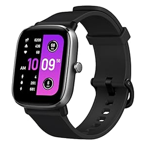 Amazfit Smartwatch GTS 2 Mini Fitness Uhr 1.55 Zoll AMOLED Display, GPS Aktivitätstracker, Alexa, 5 ATM, Überwachung der Herzfrequenz, SpO2 für Damen Herren