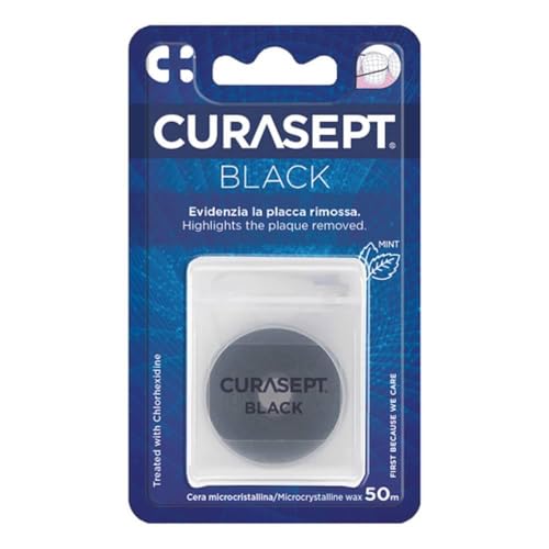 Curasept Floss Classico Cerato Nero Sezione Piatta 50m
