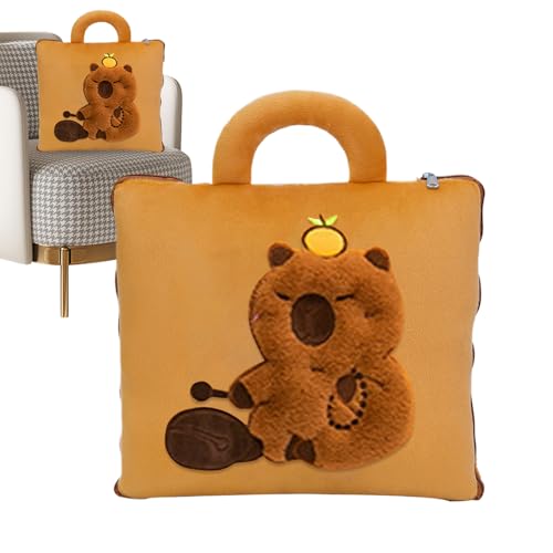 2 in 1 Capybara Pillow Travels@̖ѕz|sѕzƖ|q̂߂̃RpNgwbhT|[g}bgl̗cQLvJ[fCPAz[ItBX