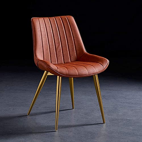 Chaise de cuisine moderne orange lavable à dossier moelleux - 3