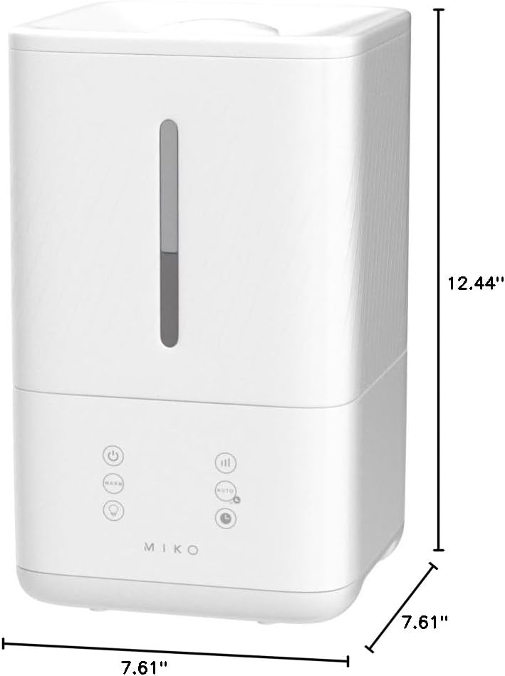 Dimensions of the MIKO Humidifier