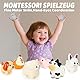 YIQOGAME Montessori Spielzeug ab 1 Jahr – Tierpaarungsspiel mit Lernsortierspielzeug-Funktion, Farbrekognition & Sensorik-Elementen, Motorikspielzeug zur Förderung von Feinmotorik & Kognition