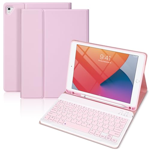 KTOITION Funda Teclado para iPad 6ª/5ª Generación 2018/2017 9.7