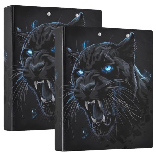 Classeur flexible Black Angry Panther avec poches pour l'université
