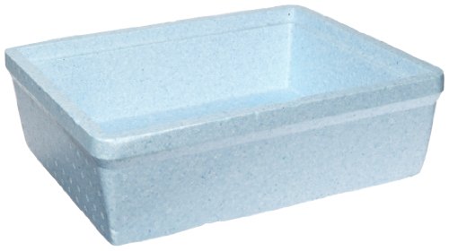 Diversified Biotech Glacierbrand IPAN-3000 Polystyrene Triple Density Ice Pan, 9L Volume, Icy Blue