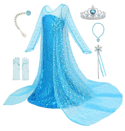 Disfraz princesa de nieve para niñas con accesorios miniatura 1