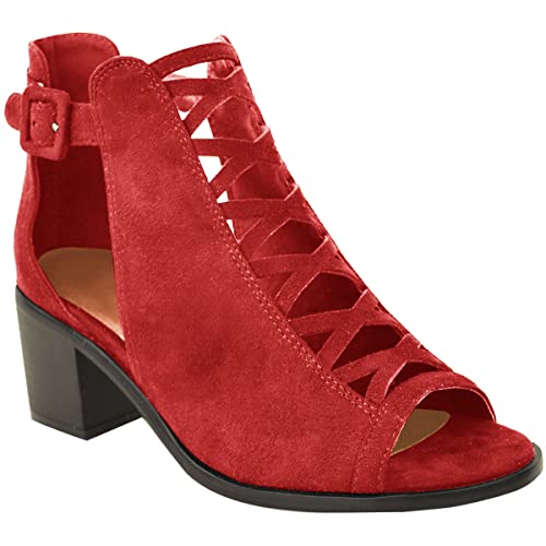 Fashion Thirsty Womens Low Wedge Heel Sandals Lace Up Cut Out Shoes Ankle Strap Size