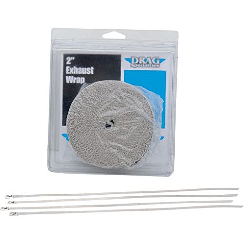 GZM Benda Nastro Termico Bianco 5 Cm X 7,5 Mt per Collettori di Scarico Harley Honda Yamaha Suzuki Kawasaki Triumph