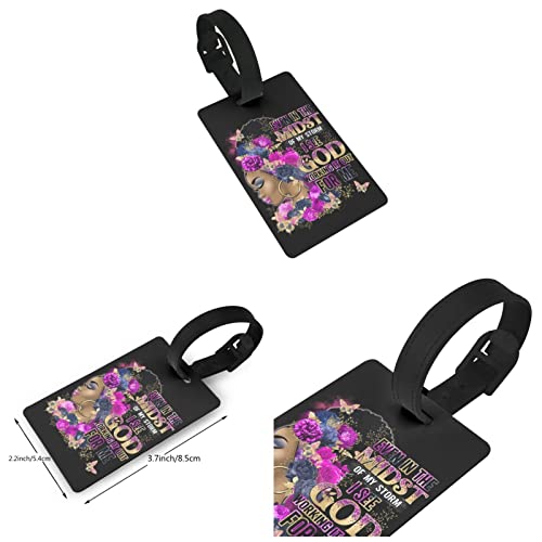 Image of Travel Suitcase Protector African American Girl Elastic Protective Washable Luggage Cover With Concealed Zipper Suitable For 18-32 Inch, Color-4-6, L (for 25--28 inch luggage)