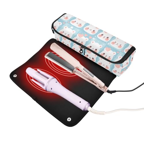 Bolsa de viaje para herramientas de cabello resistente al calor miniatura 2
