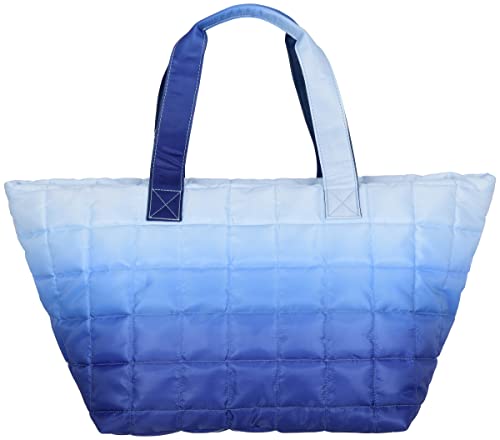iscream 22" x 11.5" Overnight Puffer Travel Tote Bag with Dual Handles and Zipper Closure - Underwater Ombre by iscream - Used condition - US$18.84