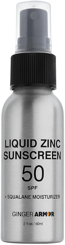 Protetor solar facial e hidratante Ginger Armor FPS 50+, mineral, sem fragrância, 100 mL