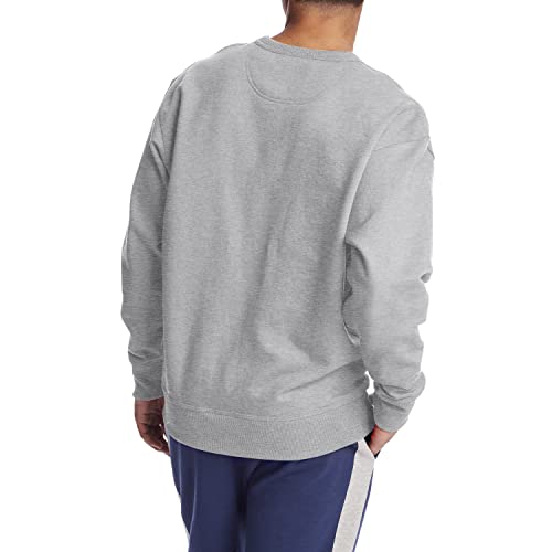 Champion Men'S Powerblend Fleece Crew, Script Contrast2