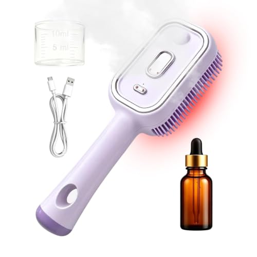 Cepillo de aseo para mascotas recargable peine de vapor y masaje suave automático