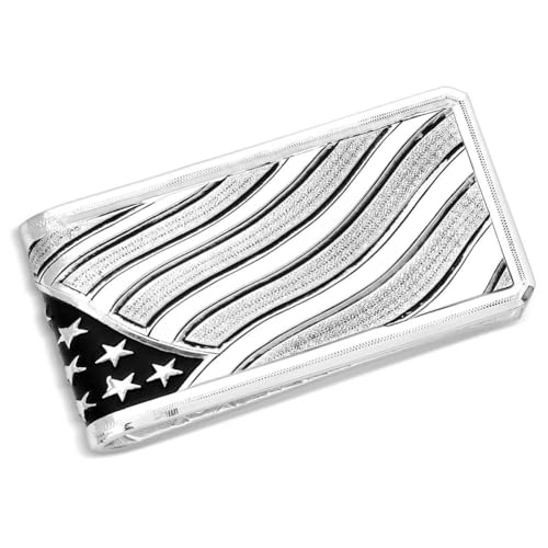 Image of Montana Silversmiths Made in the USA Western Lifestyle Money Clip (American Made Wings of Liberty)