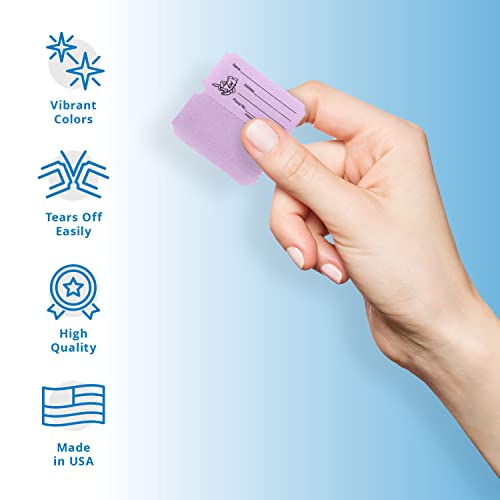 image for INDIANA TICKET CO. (2,000, Purple Raffle Tickets Double Roll, 50/50 Ra