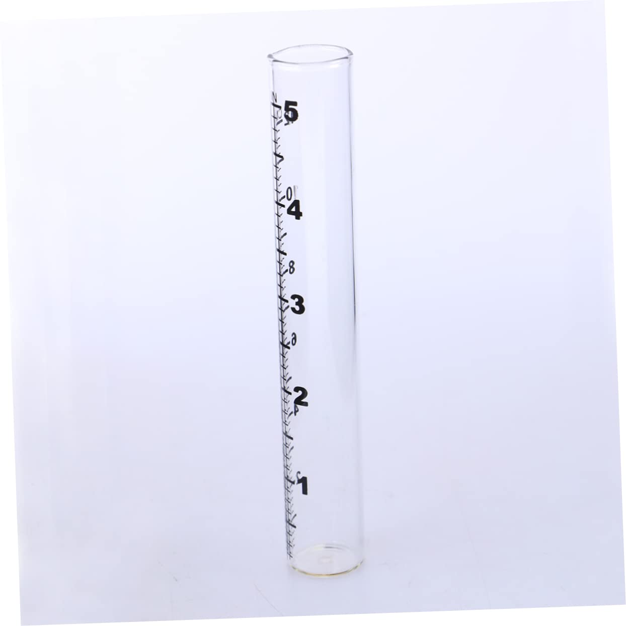 BAZEITFLOW Regenmessgerät 2 Stück - Transparente Reagenzgläser Für Niederschlagsmessung