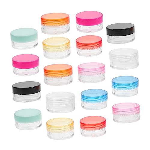 WOONEKY 100pièces Pots Échantillons De Crème Bouteilles De Pommades Ménagères Pots De Crème De Voyage Sous-bouteille De Voyage