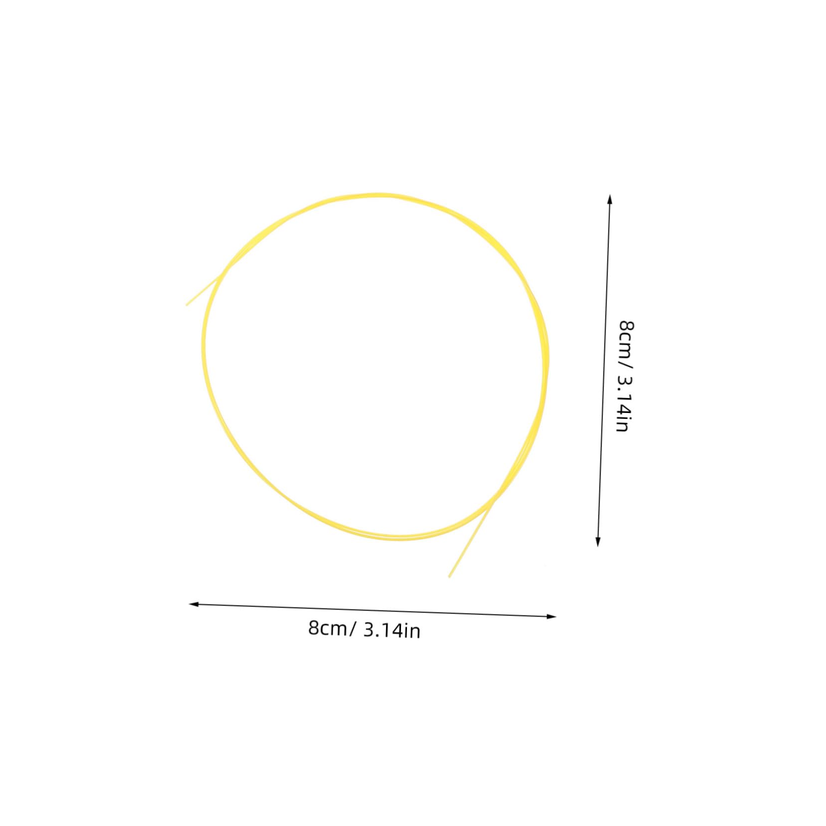 VANZACK 4pcs Strings Strings Ukulele Strings Beginner Violin Cello Bowstring Cello Replacement Parts Rings for Ring Toss Colorful Throwing Ring Violin Accessories Transparent Nylon