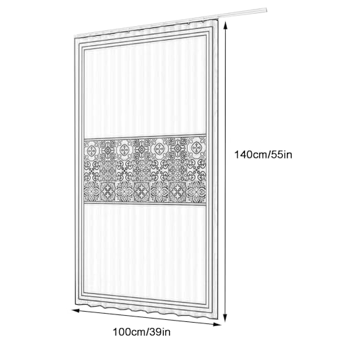 Cortinas de algodón y lino para armarios de cocina: orden y limpieza 3