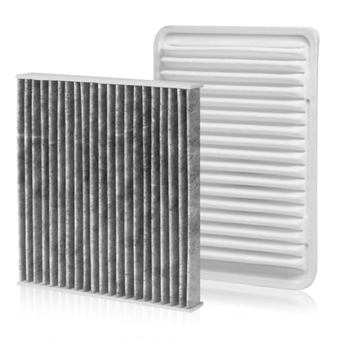 Image of Cabin & Engine Air Filter Fit for 2007-2017 Toyota Camry, 2009-2016 Venza L4 Gas Activated Carbon Cabin Filter Replace#CF10285 CA10171