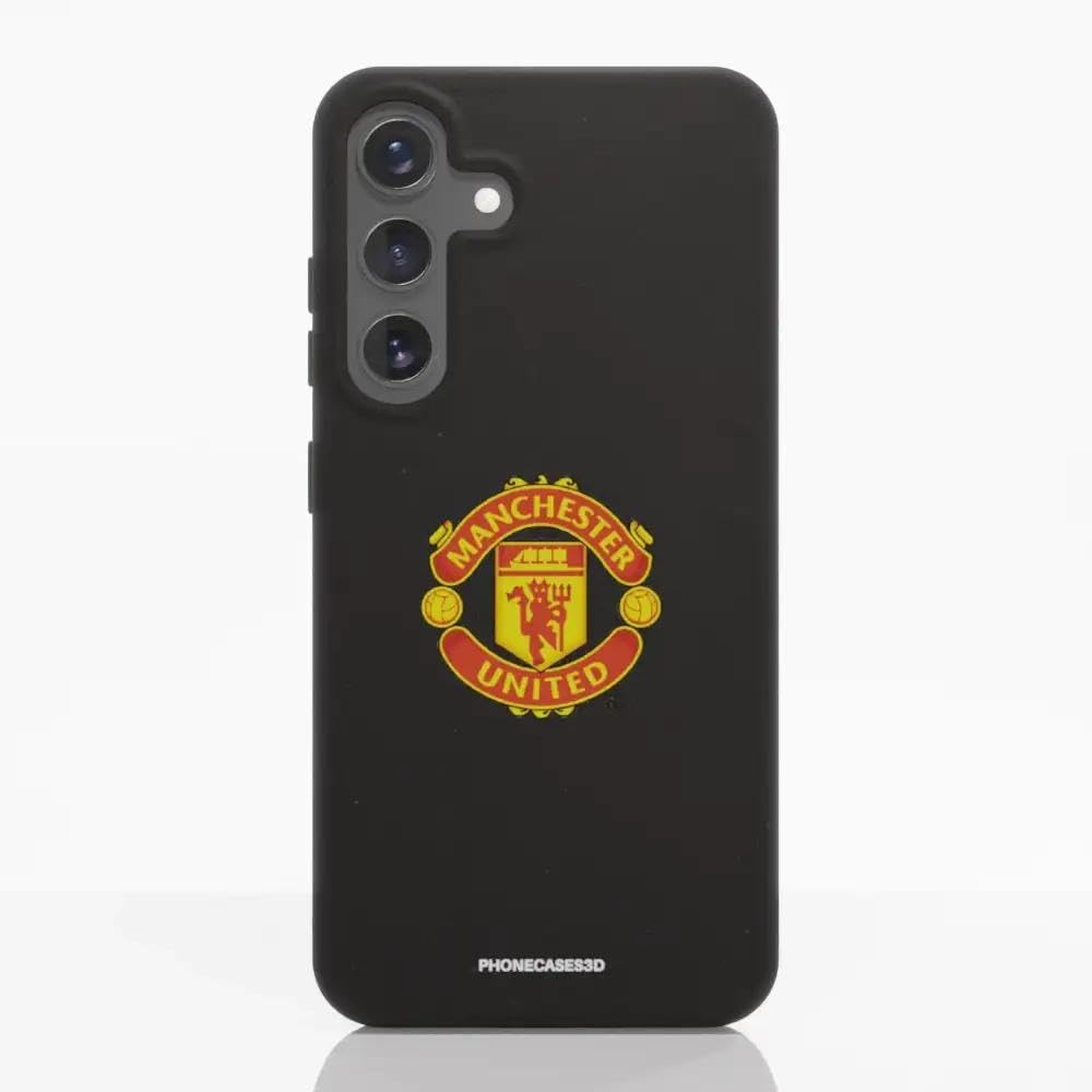 PHONECASES3D – Phone Case compatible with Samsung Galaxy S24 Pro Manchester United FC – Color Shield – Ergonomic Design – Lightweight & Durable Protection – Black — image 1