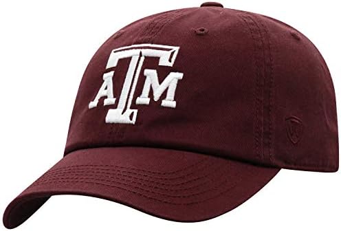 Top of the World Texas A&M Aggies Men's Adjustable Relaxed Fit Team Icon hat, Adjustable